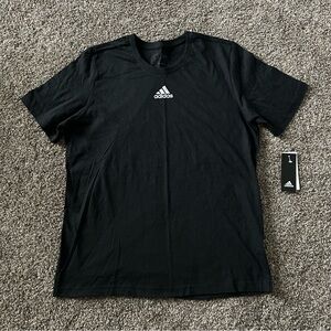 Adidas Men’s Large Fresh Short Sleeve Tee, Black, New with Tags!